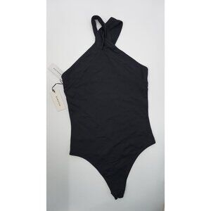 Babaton Ace Contour Black Halter Black Bodysuit Small NWT